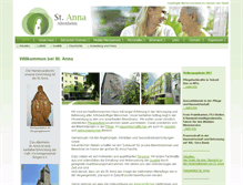 Tablet Screenshot of altersheim-st-anna.de